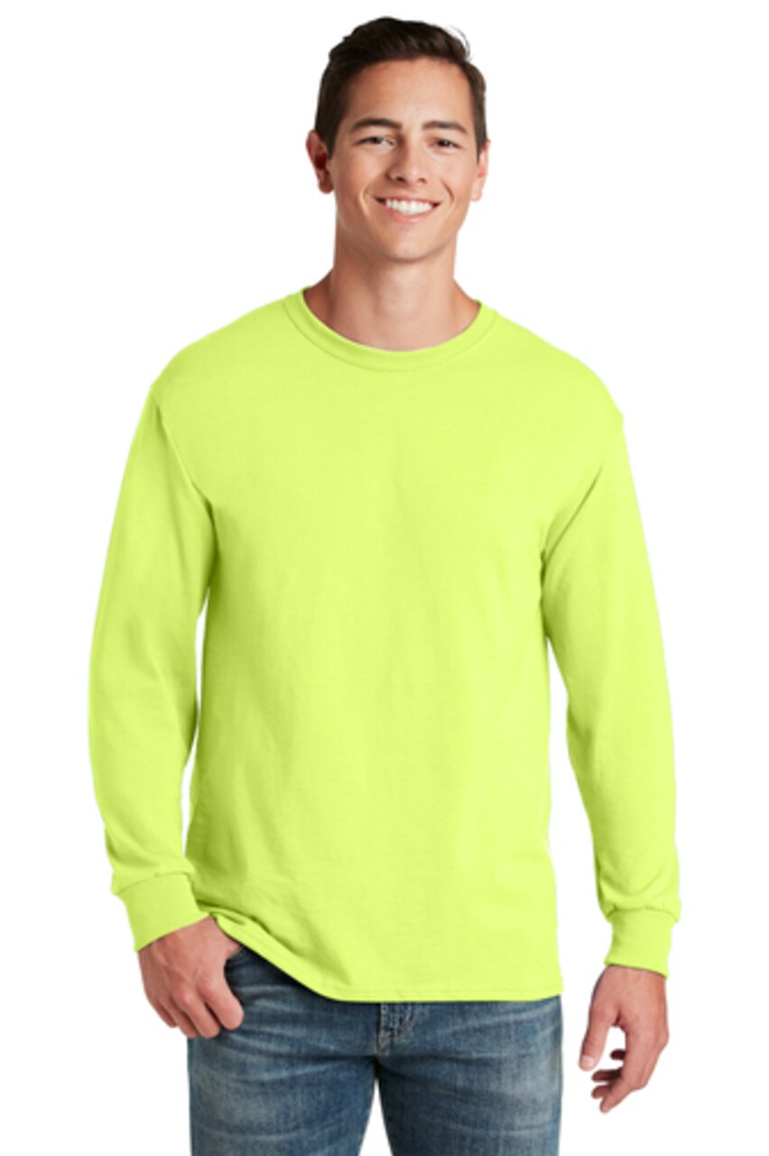 JERZEES® Dri-Power Long Sleeve Crewneck T-Shirt for Sports, Work & Layering Wear